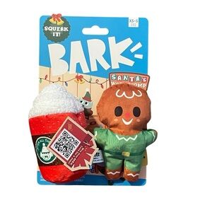 Bark‎ Santa’s Workchomp Small Dog Toys, Brand New